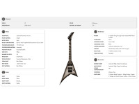 Jackson JS Series Rhoads Minion JS1X Amaranth Fingerboard Silver Burst Jackson JS Series Rhoads Minion JS1X Amaranth Fingerboard Silver Burst